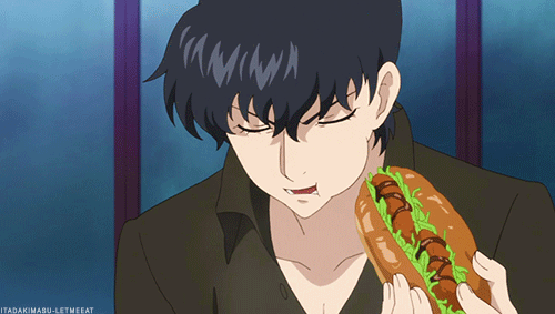 Anime Eats _ Hachiman, itadakimas. Tries to eat tomato