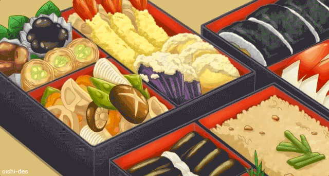 Oishii~desu ‣ Anime Food — Fancy Bento Box - Uchi no Maid ga Uzasugiru! ep12