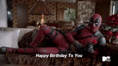 Shoo Peanut Happy Birthday From Deadpool