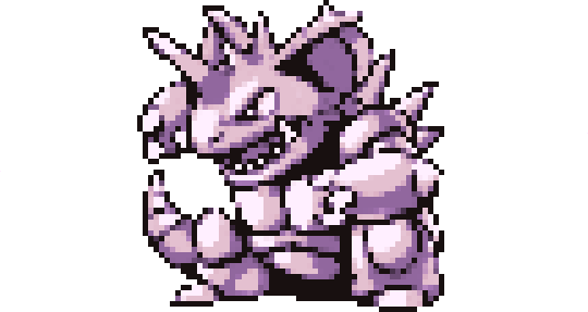Cort3D — nidoking red/blue sprite recreated 3d