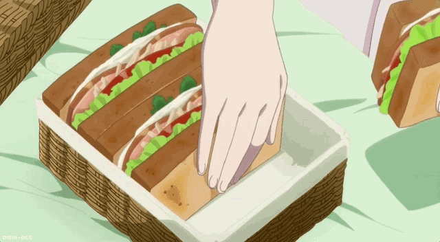 Anime Recipes Egg Salad Sandwiches from Shigatsu wa Kimi no Uso