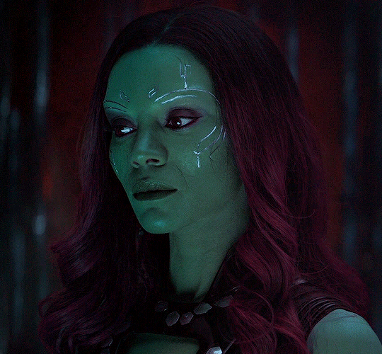 Zoe Saldaña as Gamora Avengers: Endgame (2019): #dailymarvelgifs