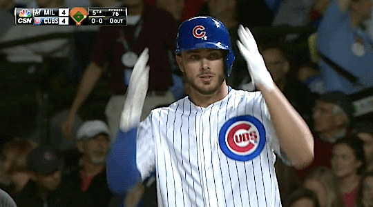 GF Baseball — Kris Bryant leads off the 5th inning with a single