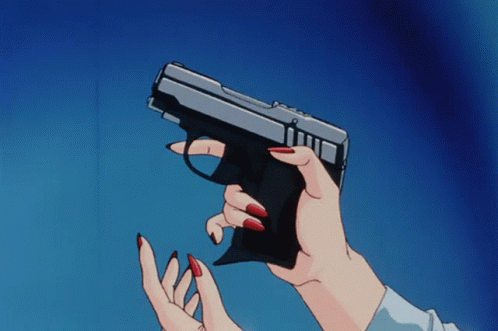 anime girl with gun tumblr