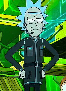 i'm a bit of a slut that way — Rick Sanchez + heist outfit appreciation