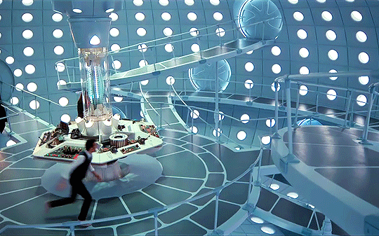 prompthunt: Tardis console room, Art Deco style, by stanley