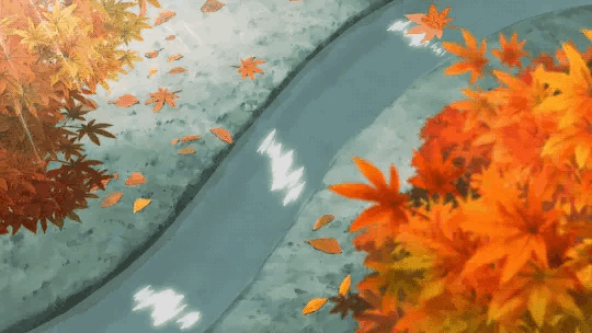 Live wallpaper A girl sits alone in autumn under a tree maple leaves fall  DOWNLOAD (2148527871)