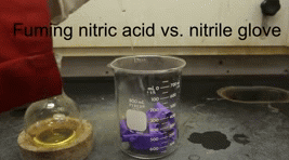 nitric acid nitrile gloves