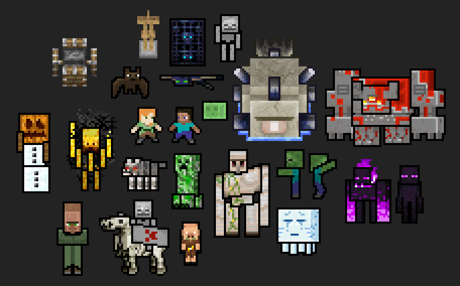 Eldritchdraaks Some Sprites From My Minecraft Themed Crypt Of The