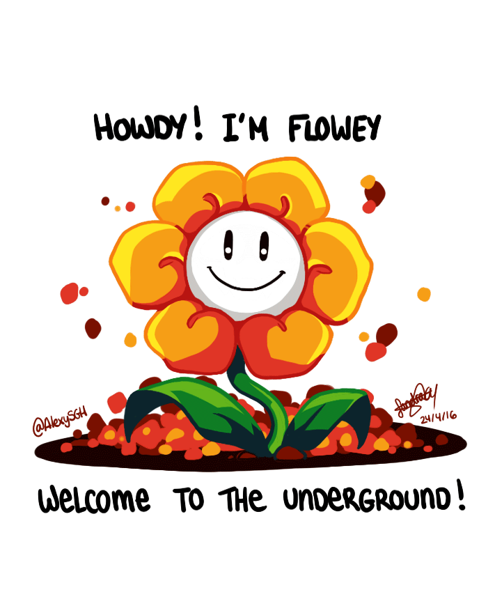 ArtStation - howdy, im flowey, flowey the flower.