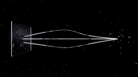 Laser beams have gravity and can warp the fabric of the universe