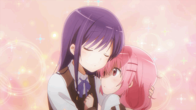 Cute Anime Girls — Hugging.