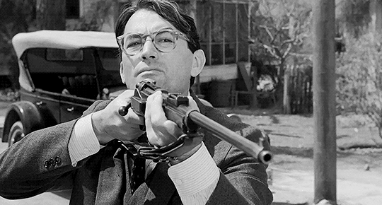 atticus finch with gun drawing