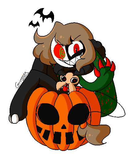 ฅ•ω•ฅ — I couldn't draw anything for halloween and now