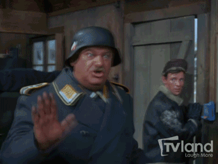 schultz hogan's heroes gif