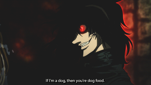 Dog food💀 (via Hellsing Ultimate)