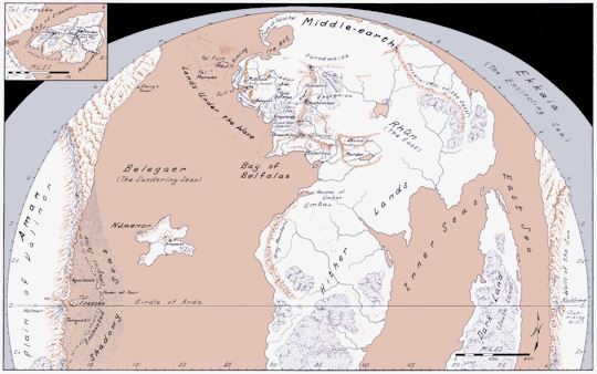 Beleriand and Lands to the North  Silmarillion map, Middle earth map,  Tolkien art