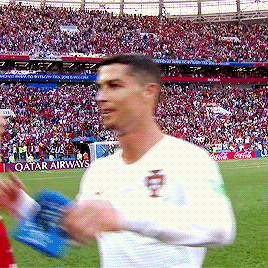 Cristiano Ronaldo and Achraf Hakimi after the... : World Cup Daily