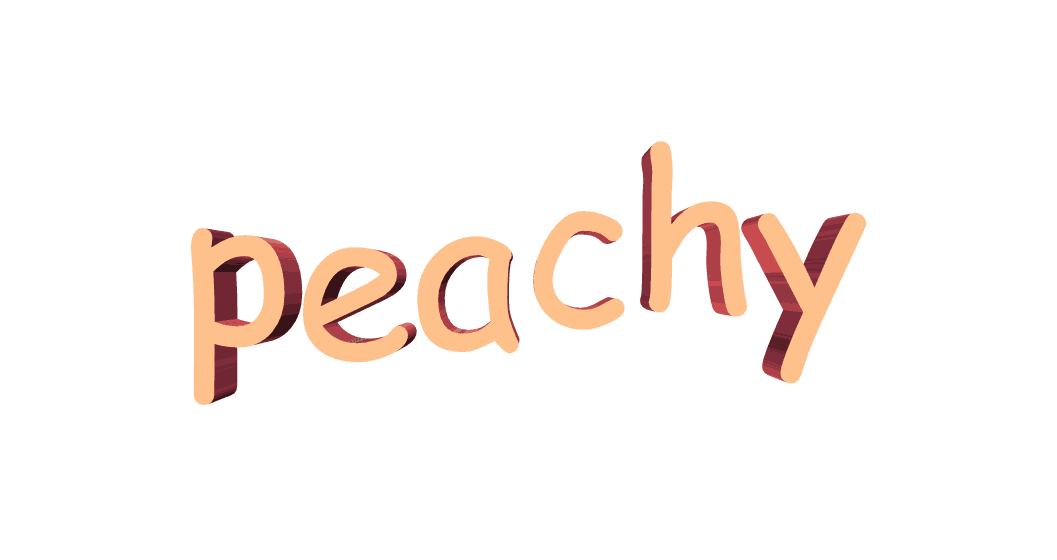 Esth tique Esthetique 3D Text Peachy