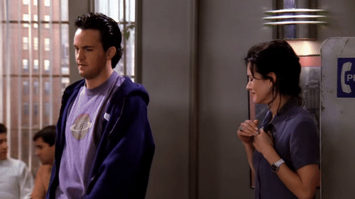 Friends - Chandler makes Monica give up her workout on Make a GIF