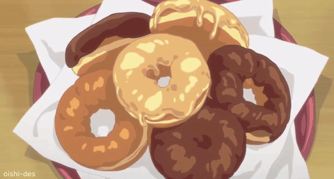 Anime, Cat, Doughnut, HD wallpaper | Peakpx