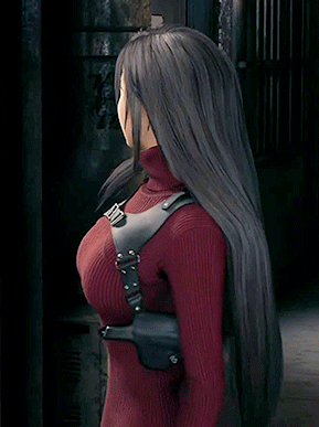 RE4 Remake Ada Wong outfit for Tifa at Final Fantasy VII Remake