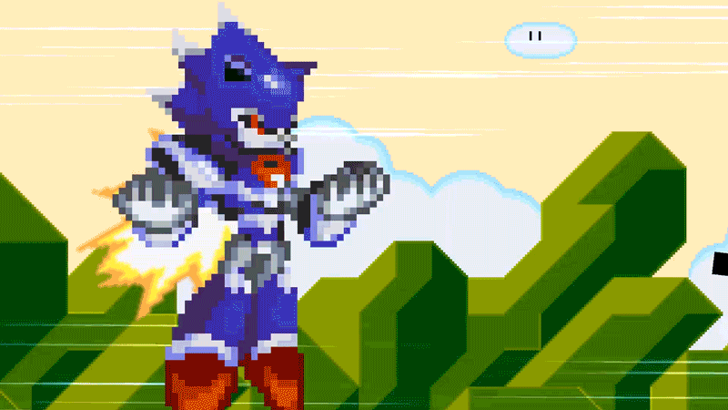 The Penman on X: And old sprite pic I did back in April. Wanted to  continue showing my support @AlvinSmbz's #SMBZ sprite series with the metal  menace, Metallix. Major credit to Mark