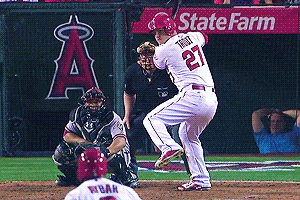 the millville meteor — Mike Trout has a beautiful swing.