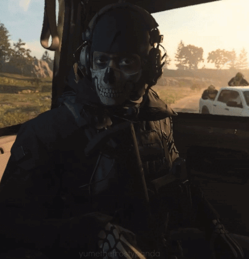 Ghost face reveal cutscene MW2 Ghost takes off his mask Modern Warfare 2!  Simon Ghost Riley Campaign on Make a GIF