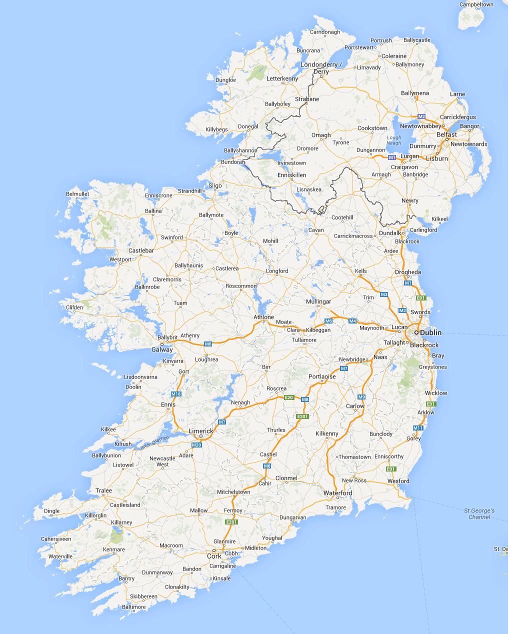 Irish lights - Maps on the Web