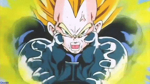 USSJ Vegeta VS Cell Final Flash (REMASTERED) on Make a GIF