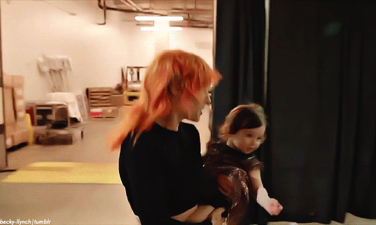 THE MOM Becky Lynch and baby roux