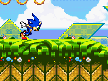 The Leaf Forest Zone - Sonic Advance backgrounds