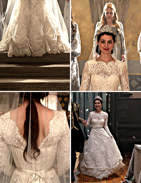 It s always been you. dailyreigngifs MARY STUART wedding dresses