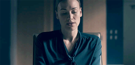 Weird But Fucking Beautiful Yvonne Strahovsky As Serena Joy In The Handmaids 5483