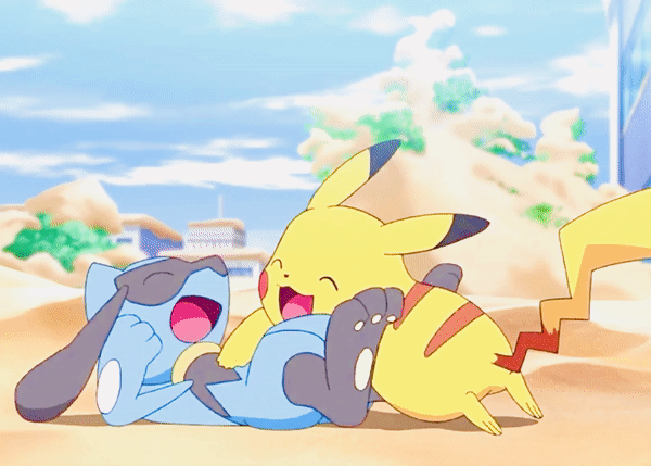 riolu and eevee kiss