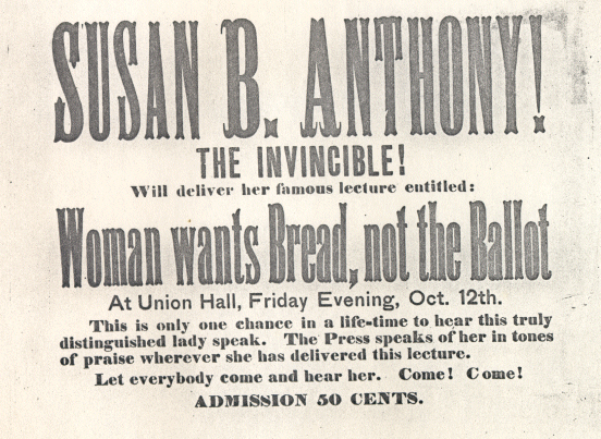 November 5th 1872: Susan B. Anthony Votes On This...