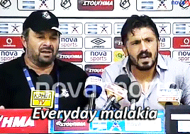 I decided to gif my favourite parts of Rino's outburst when he was the  coach at OFI Crete. Use at your pleasure Milanisti... – @milanpeaboss on  Tumblr