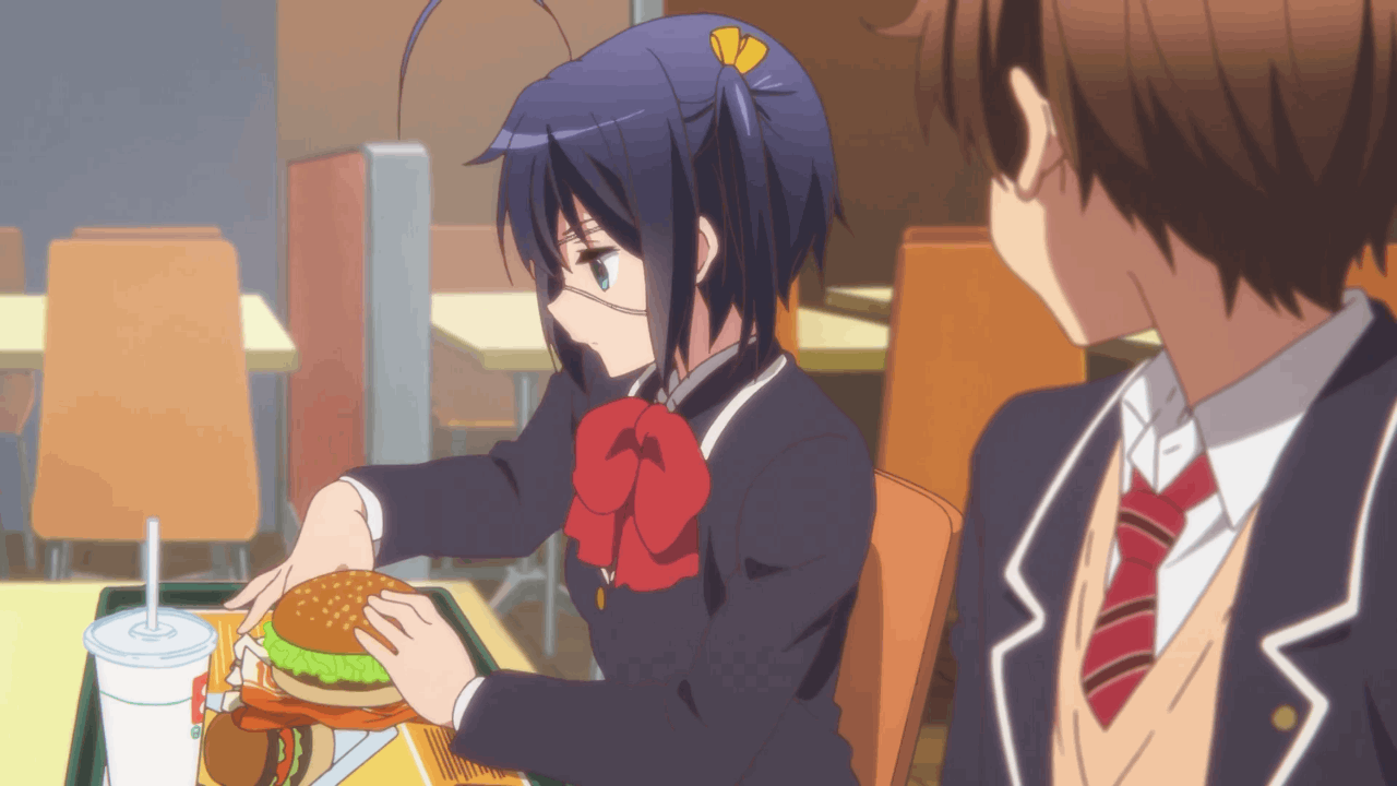 Burgers in Anime — Love, Chunibyo & Other Delusions -Heart Throb-