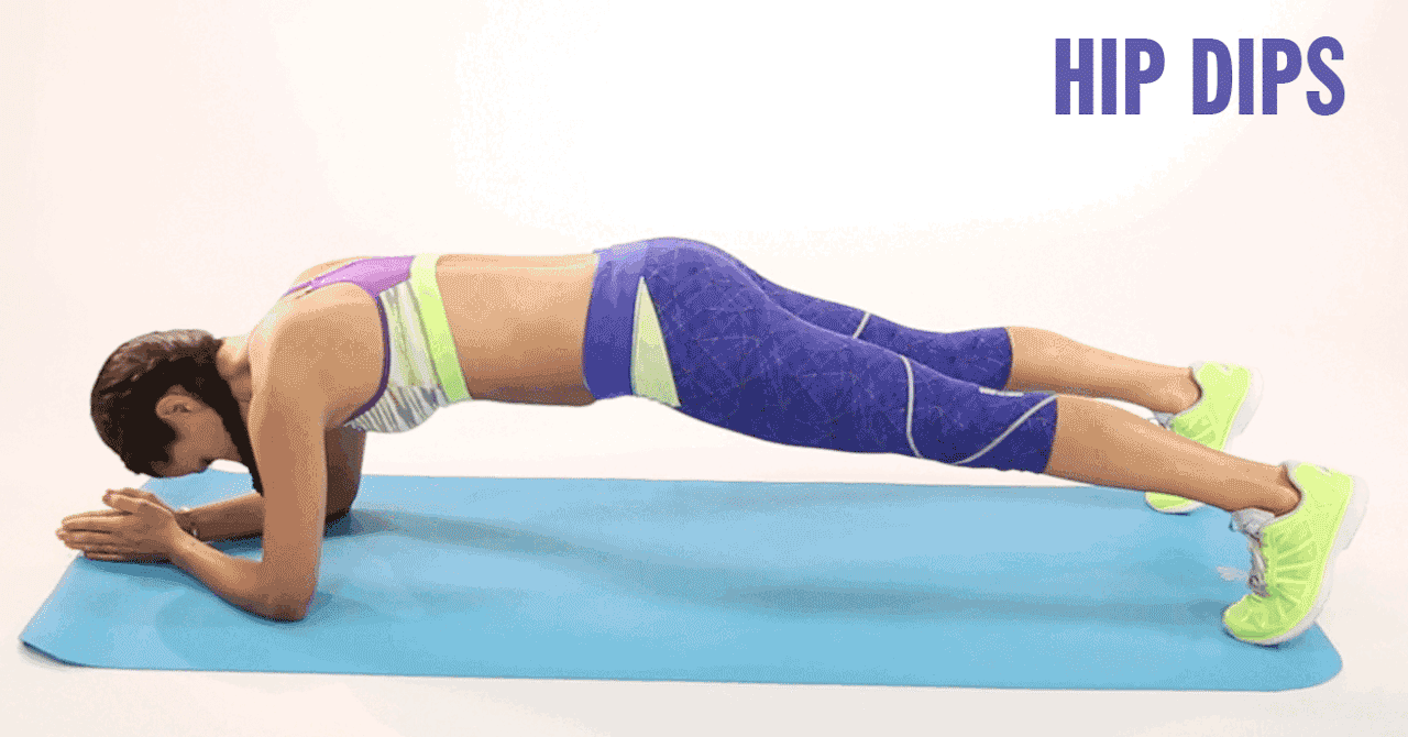Dolphin Push-ups 2. Plank Hip Dips 3. Side Plank with Twist 4. Twisting Mou...