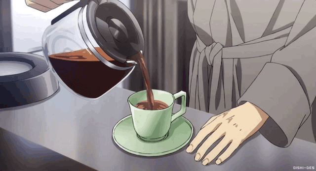 coffee on a table, rainy day, anime, ghibli, 9 0 s, | Stable Diffusion