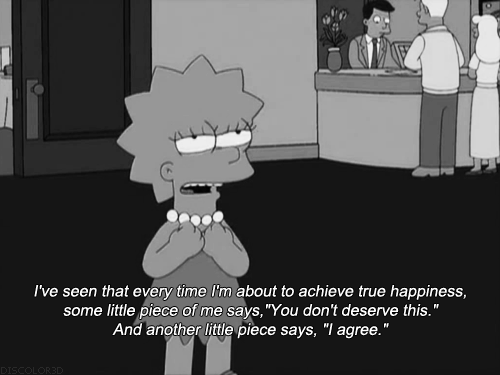 lisa simpson tumblr black and white