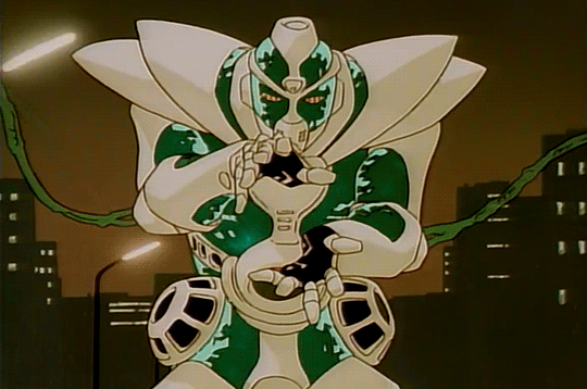 How the 1993 OVA portrayed Kakyoin's Hierophant Green : r