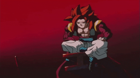 Animated, Dragon Ball, Dragon Ball Gt Sticker Gif - Gogeta Ssj4