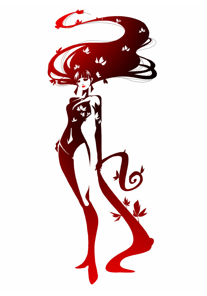 poison ivy silhouette