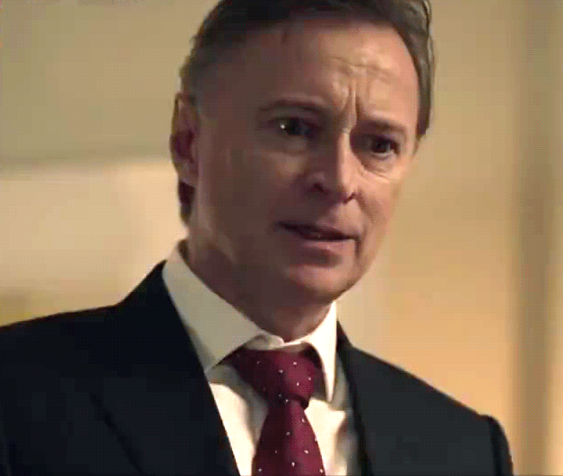 Robert Carlyle as PM Robert Sutherland in Cobra