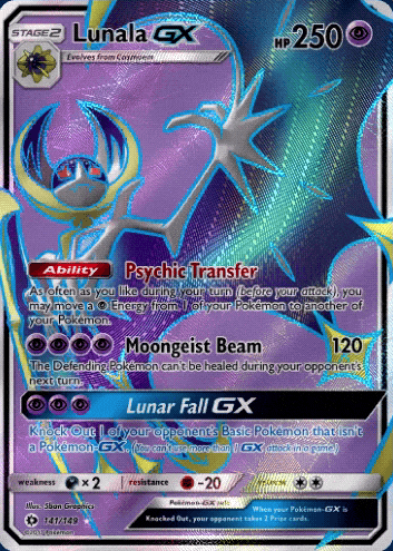 Lunala GX - 141/149 - Full Art Ultra Rare - Pokemon » Pokemon