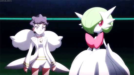 Dianthea and her Mega Gardevoir. I really loved Pokemon X and Y. I