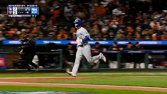 catcher thighs and baseball skies — Will Smith » Hitting the Dodgers' first  home run