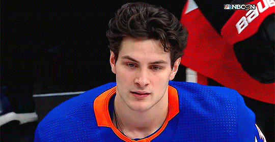 he looked a little too good in this interview #hockey #fyp #barzal